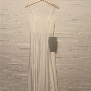 NWT ASOS White Wedding Dress with Spaghetti Straps